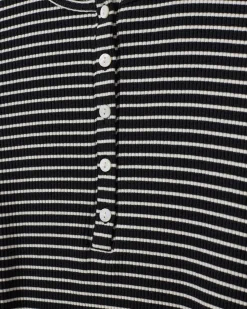 PAXSW T-SHIRT LONG SLEEVE - Off White Striped