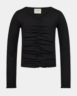 PELINESY T-SHIRT LONG SLEEVE - Black