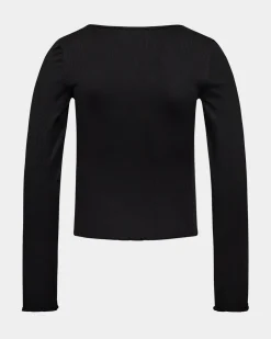 PELINESY T-SHIRT LONG SLEEVE - Black