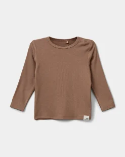 PETRICIASB T-SHIRT LONG SLEEVE - Dark Sand