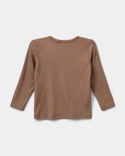 PETRICIASB T-SHIRT LONG SLEEVE - Dark Sand