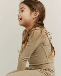 PETRICIASK T-SHIRT LONG SLEEVE - Dark Sand