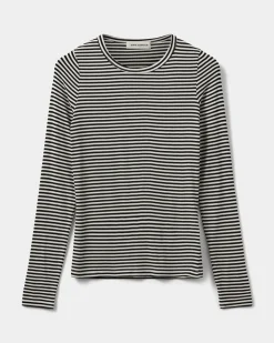 PETRICIASW STRIPE T-SHIRT LONG SLEEVE - Black striped