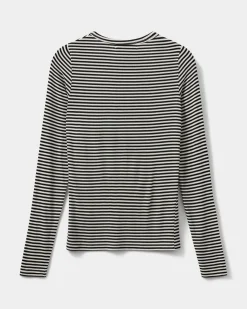 PETRICIASW STRIPE T-SHIRT LONG SLEEVE - Black striped