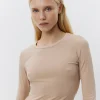 PETRICIASW T-SHIRT LONG SLEEVE - Beige