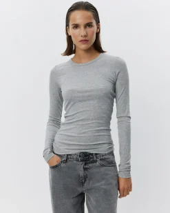 PETRICIASW T-SHIRT LONG SLEEVE - Grey mel