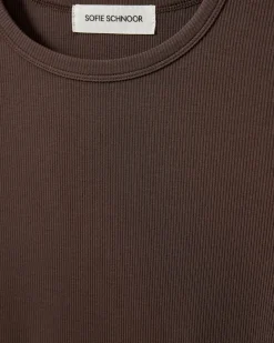 PETRICIASW T-SHIRT LONG SLEEVE - Brown Fudge