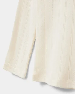 PetriciaSY Pointelle Longsleeve Tee - Off White