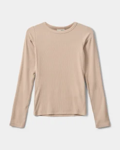 PETRICIASY T-SHIRT LONG SLEEVE - Beige