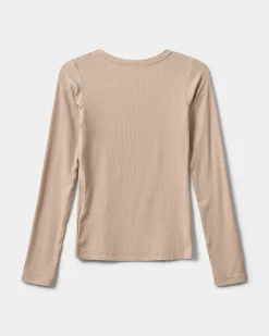 PETRICIASY T-SHIRT LONG SLEEVE - Beige