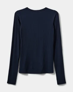 PETRICIASY T-SHIRT LONG SLEEVE - Navy Blue