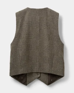 PHOENIXSW VEST - Brown check