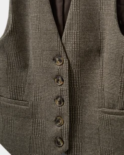 PHOENIXSW VEST - Brown check