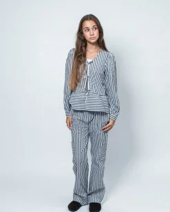 RHODASY SHIRT - Dark Grey Striped