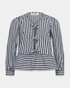 RHODASY SHIRT - Dark Grey Striped