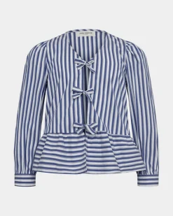 RHODASY SHIRT - Navy Striped