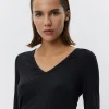 SALLYSW T-SHIRT LONG SLEEVE - Black