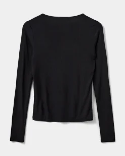SALLYSW T-SHIRT LONG SLEEVE - Black