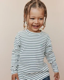 SETHSK T-SHIRT LONG SLEEVE - Black striped