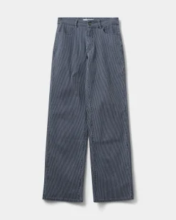 SIENNASW TROUSER - Navy Striped