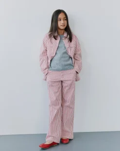 SIENNASY TROUSERS - Red Striped