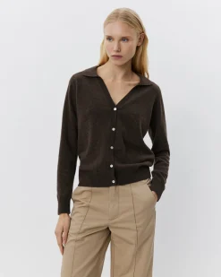 SKYLARSW CARDIGAN - Brown Fudge