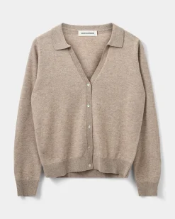 SKYLARSW CARDIGAN - Brown melange