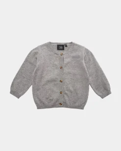 SPIOWASB CARDIGAN - Grey melange