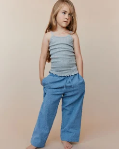 STORMSK TROUSERS - Blue-Black w Antique White