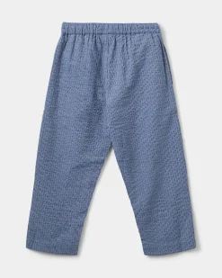 STORMSK TROUSERS - Blue-Black w Antique White