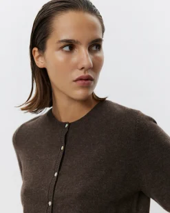 SUNASW CARDIGAN - Brown Fudge