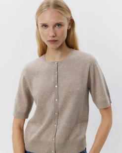 SUNASW CARDIGAN - Brown melange