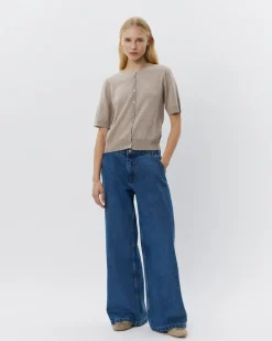 SUNASW CARDIGAN - Brown melange