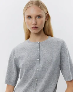 SUNASW CARDIGAN - Grey melange