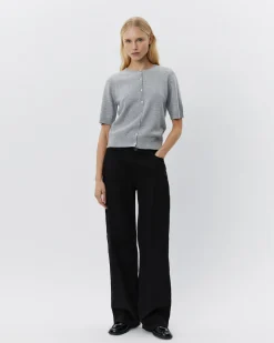 SUNASW CARDIGAN - Grey melange