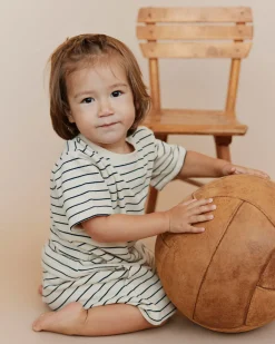 THEISSB T-SHIRT - Antique White w Blue