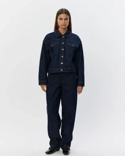 THOMASW JACKET - Dark denim blue