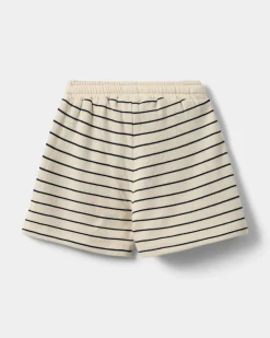 TIMOSB SHORTS - Antique White w Blue