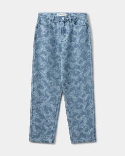 TOKYOSY TROUSERS - Light denim blue
