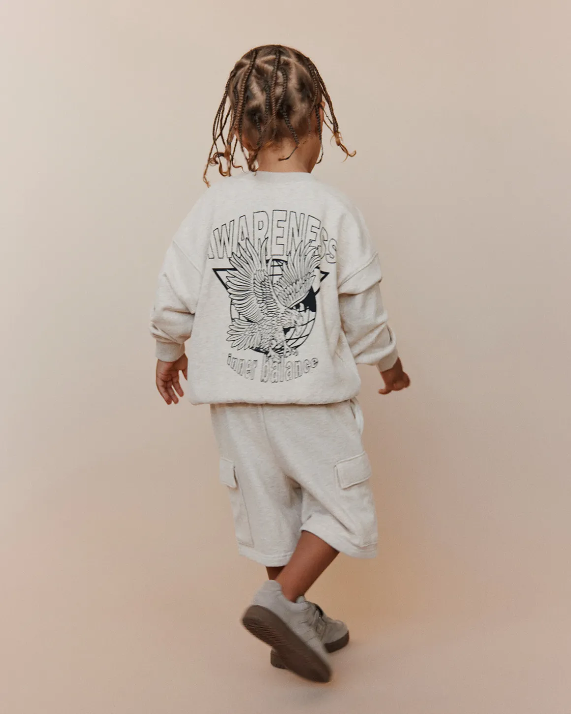 TUISSK SWEATSHIRT - Beige Melange