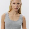 ULRIKKESW TOP - Grey mel