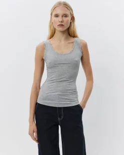 ULRIKKESW TOP - Grey mel