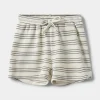 VALDESB SHORTS - Antique White w Blue