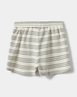 VALDESB SHORTS - Antique White w Blue