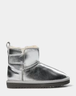 VALESK TEDDY BOOT - Silver