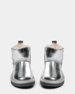 VALESK TEDDY BOOT - Silver