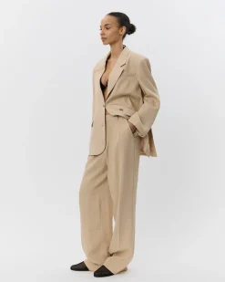 VICKISW TROUSERS - Nature