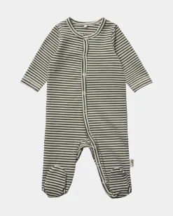 VIKASSB JUMPSUIT - Green striped