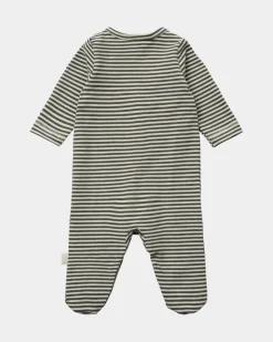 VIKASSB JUMPSUIT - Green striped