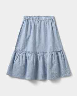 VIVISY SKIRT - Light Blue striped